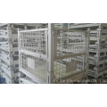 Entrepôt de stockage en métal en acier pliable Cage